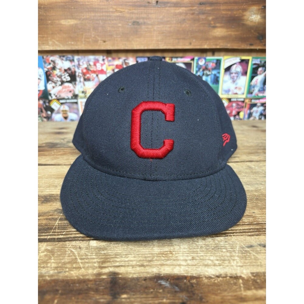 Cleveland Guardians Indians C New Era 59FIFTY Fitted Hat MLB Baseball Cap 8 Navy